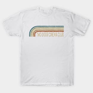 Two Door Cinema Club Retro Stripes T-Shirt